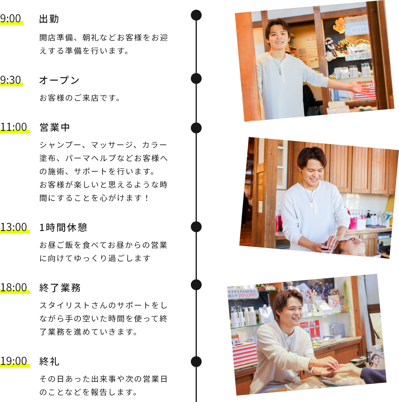一日のスケジュール